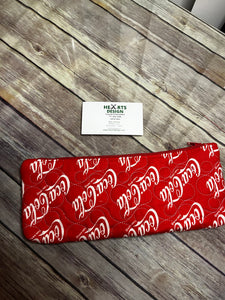 Diet Coke zippered clutch bag`
