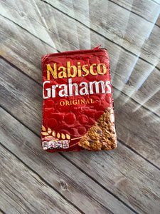 Graham Crackers zippered clutch bag`