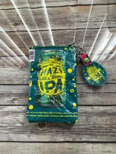 Load image into Gallery viewer, Hazy Little Things IPA zippered clutch bag with attached key tag
