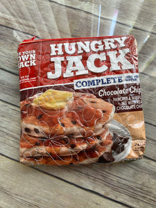 Hungry Jack pancake box zippered clutch bag