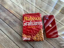 Load image into Gallery viewer, Graham Crackers zippered clutch bag`

