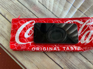 Coke Coca-Cola zippered clutch bag